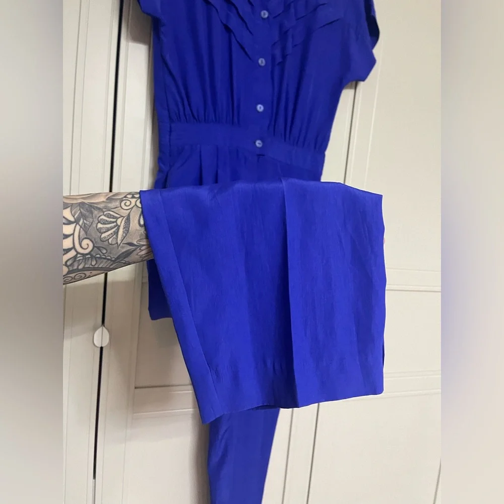 Vintage 1980’s Button Down Pants Jumpsuit - Picture 6 of 11
